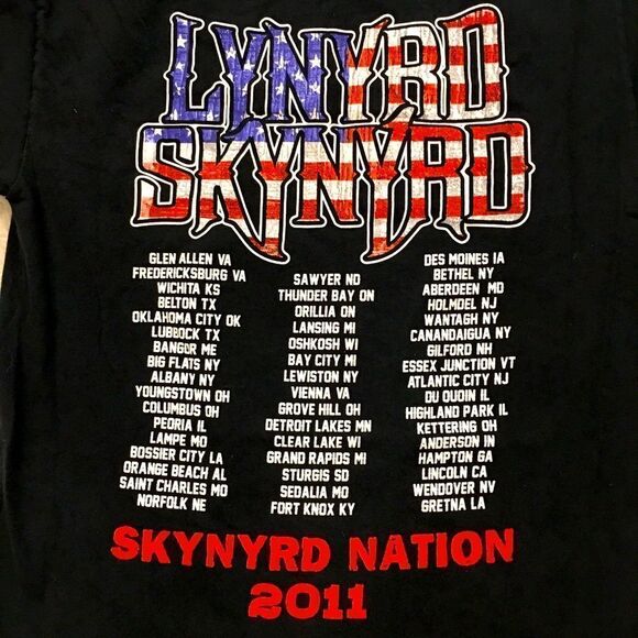 2011 SKYNYRD NATION BAND TEE! Unisex - Picture 4 of 5